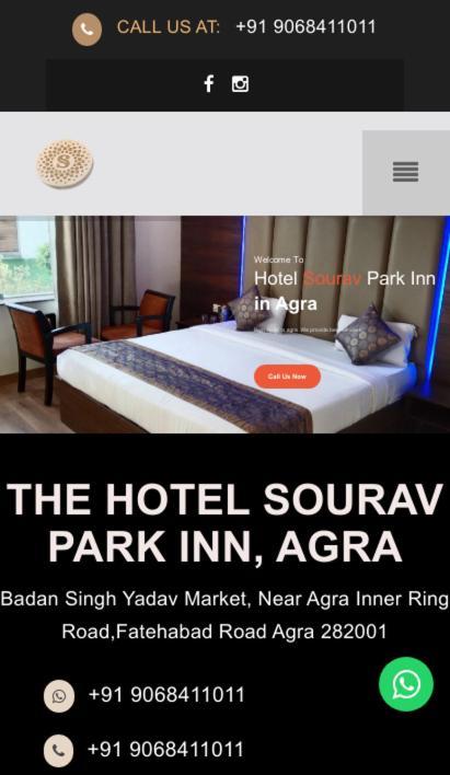 Hotel Sourav Park Inn Agra 阿格拉 外观 照片